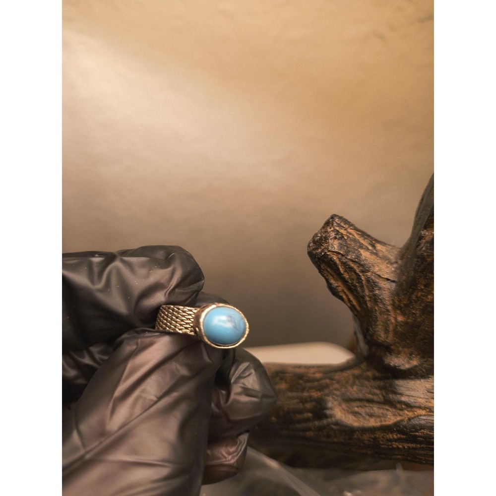 Sterling Silver And Turquoise Ring